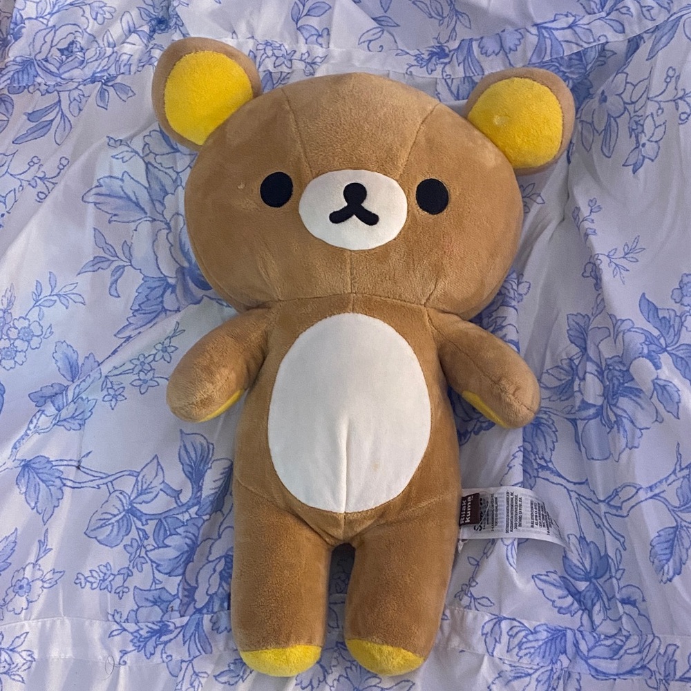 Brown and Yellow Rilakuma Plush Bear for Kids